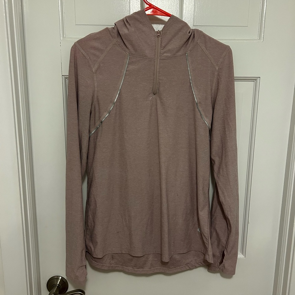 Hooded workout top